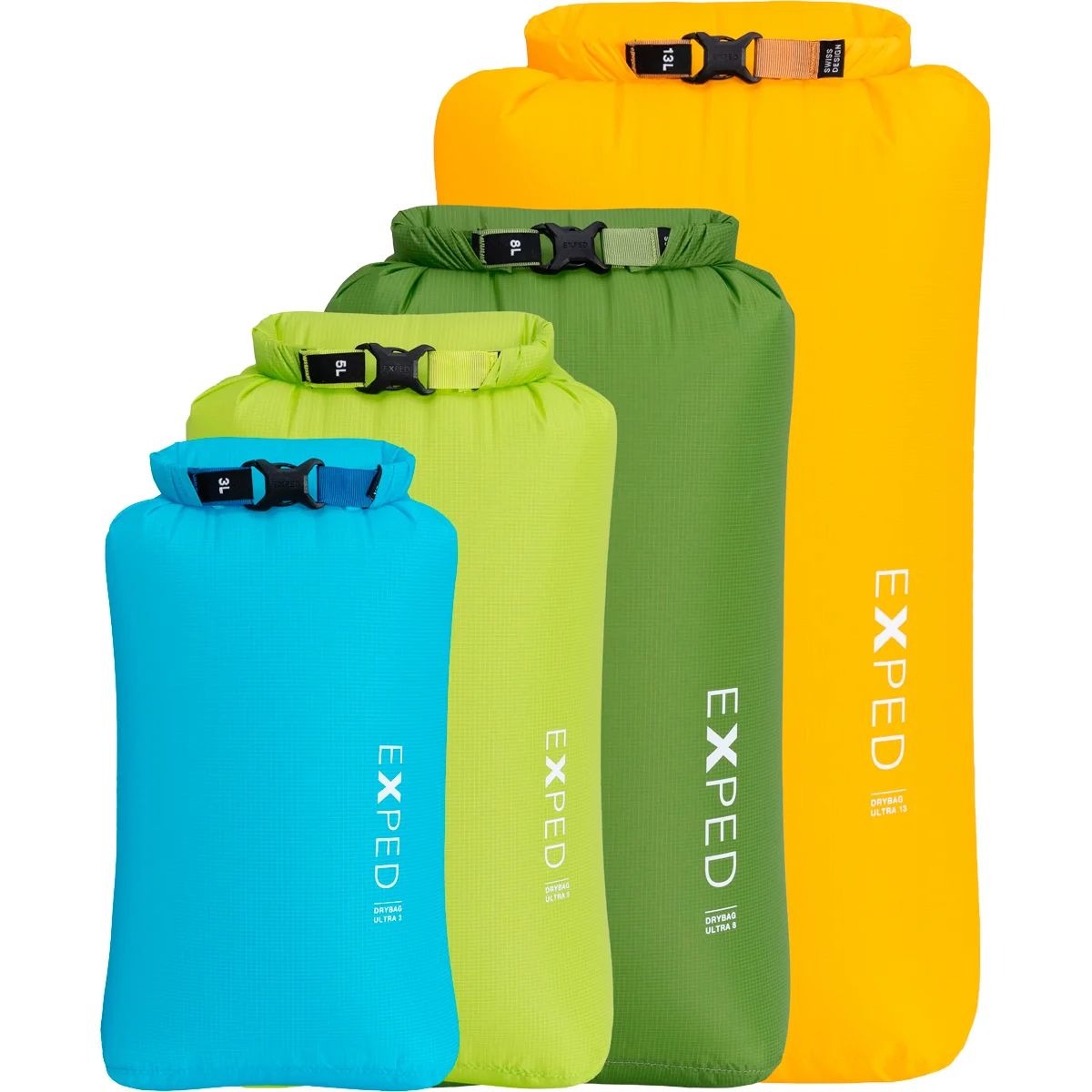 EXPED DRYBAG ULTRA SET (3 5 8 13) MIX COULEURS  - Waterproof bag