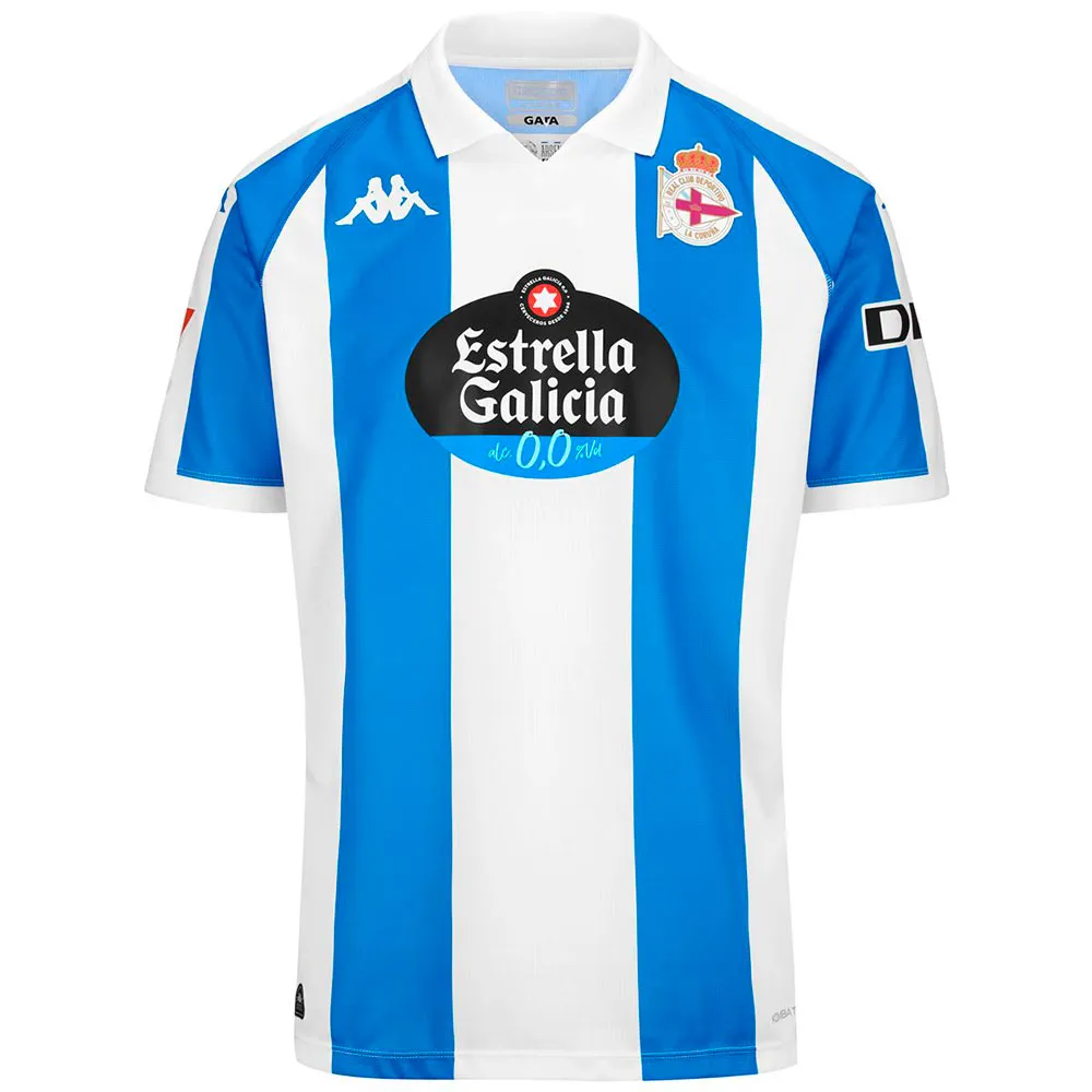 Kappa Deportivo La Coruña Kombat 24/25 home junior short sleeve T-shirt