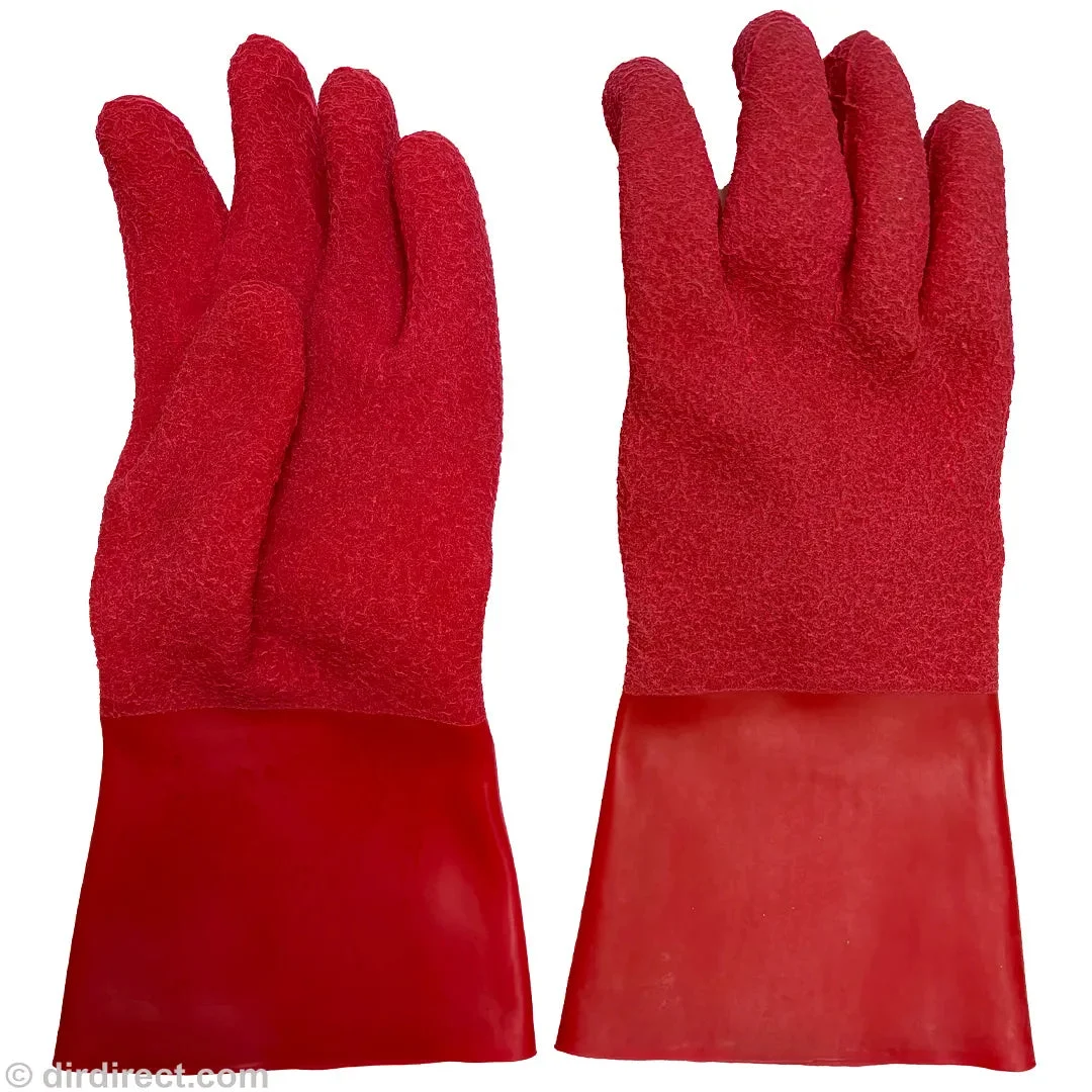 Kubi Textured Heavyweight Dry Gloves - Red