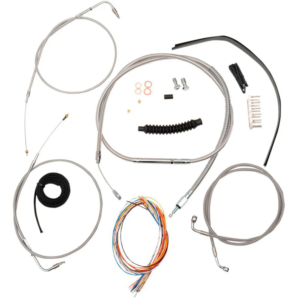 La Choppers Complete Harley Davidson Flstc 1584 07-10/Flstf 1584 07-10/Flstfb 1584 10 brake line Kit