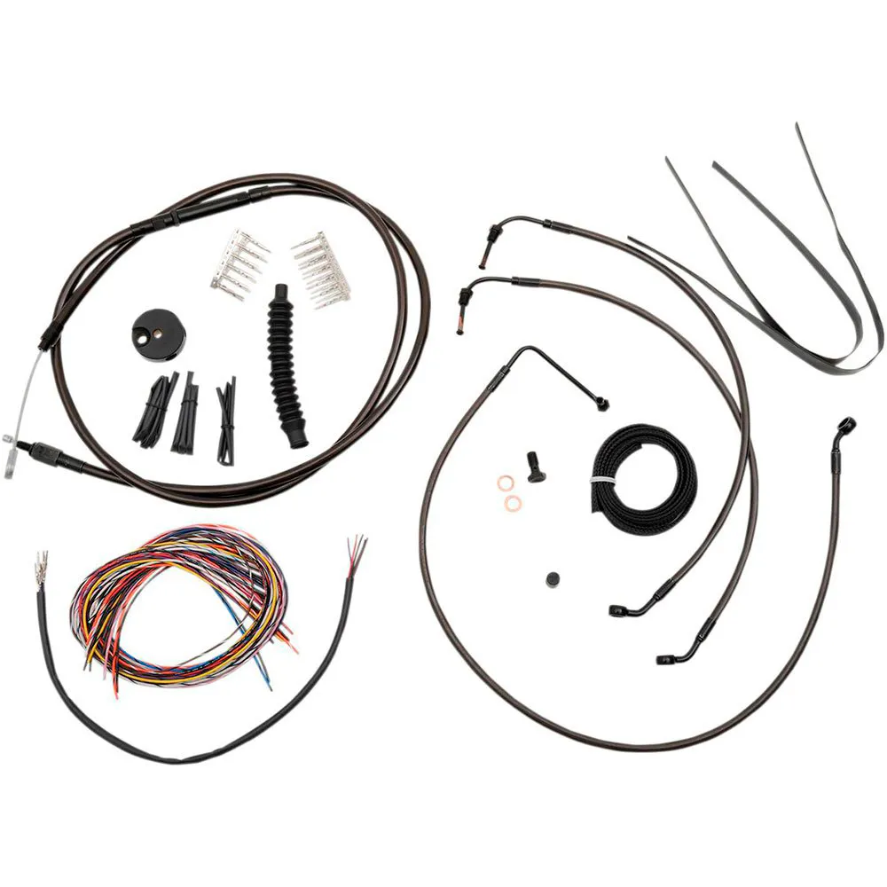 La Choppers Complete| Midnight Harley Davidson Flhr 1690 Abs 14-15/Flhrc 1690 Abs 14-15 brake line Kit