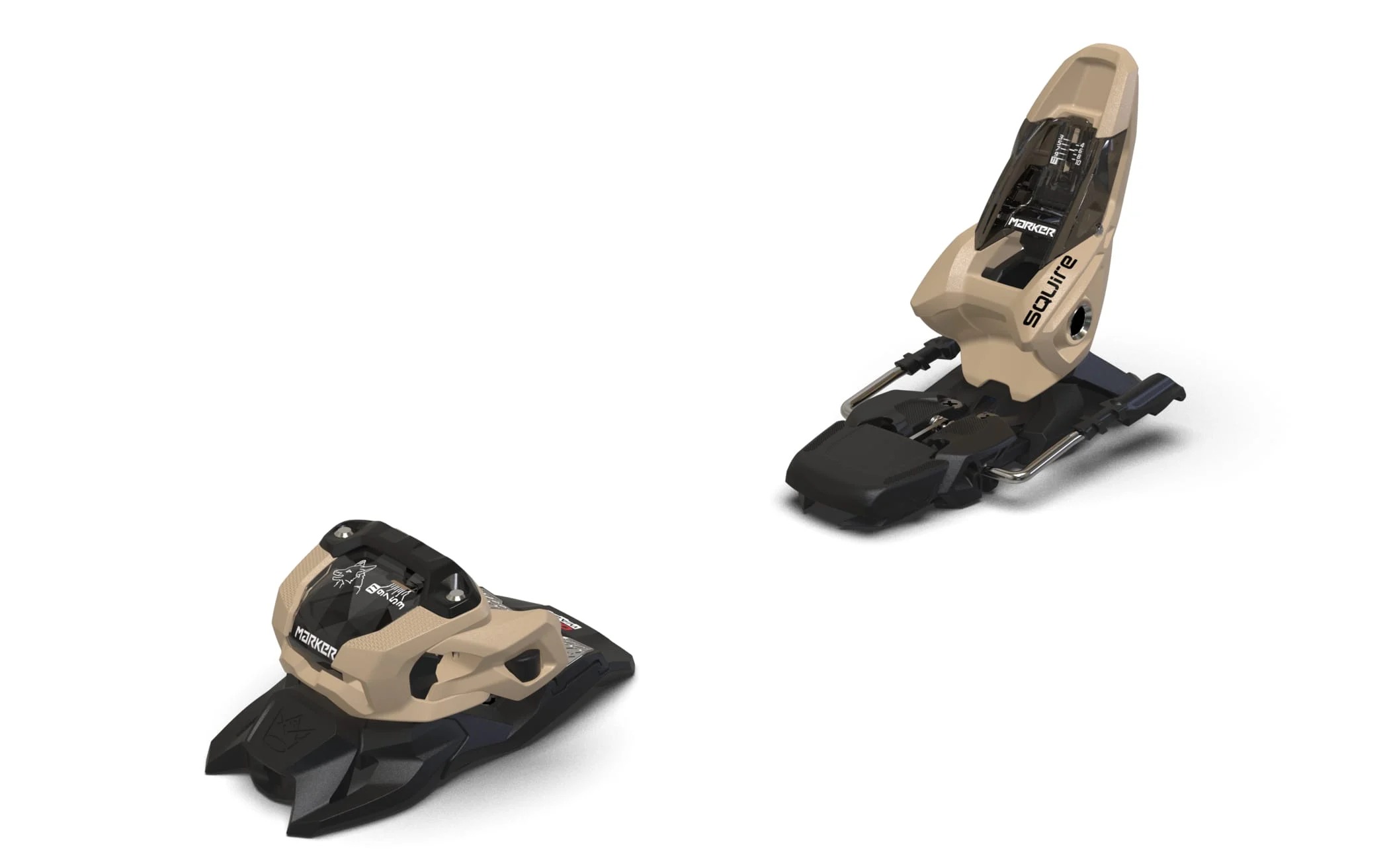 Marker Squire 11 Ski Bindings Tan-Black