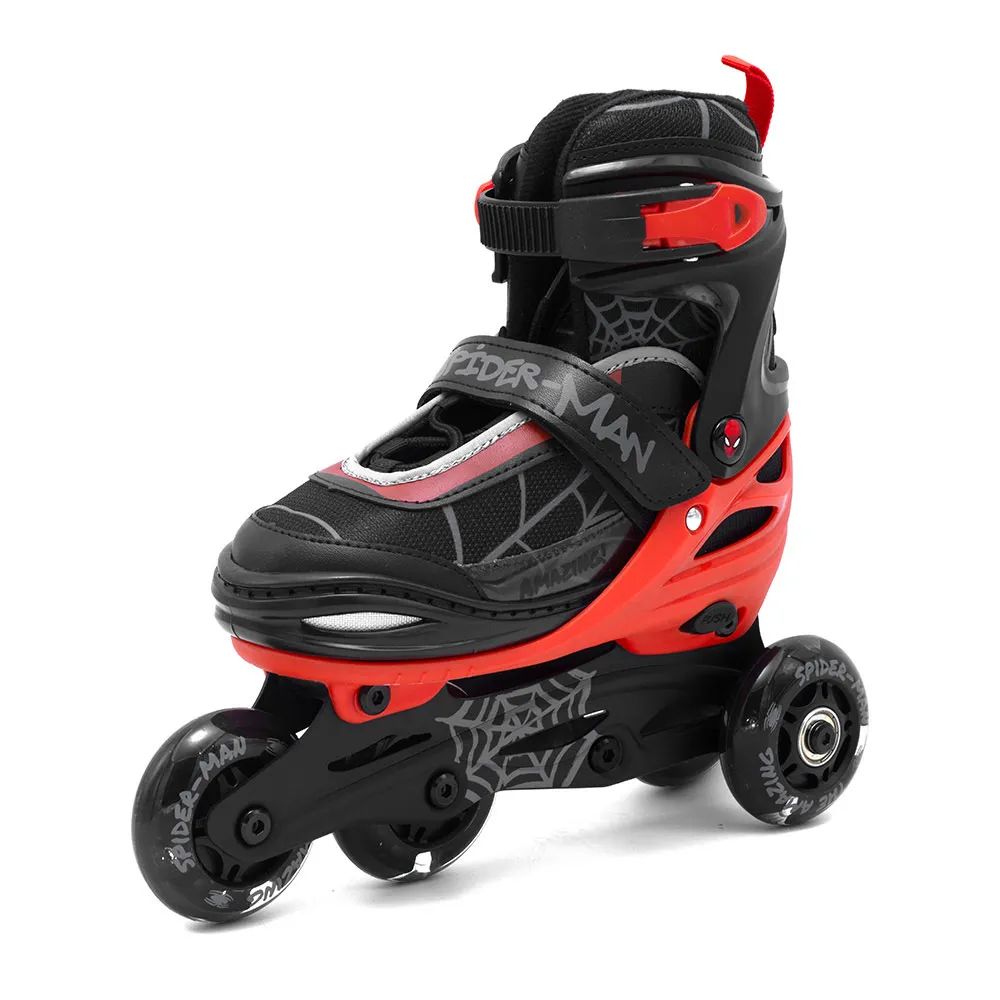 Marvel Soft boot 3 in 1 spider-man junior inline skates