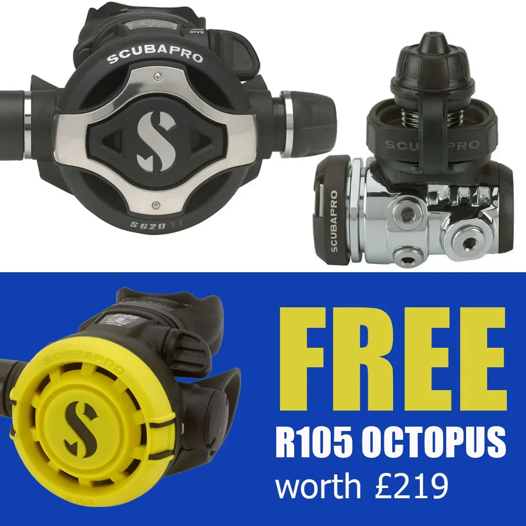 Scubapro MK17 EVO2 / S620Ti Regulator + FREE R105 Octopus