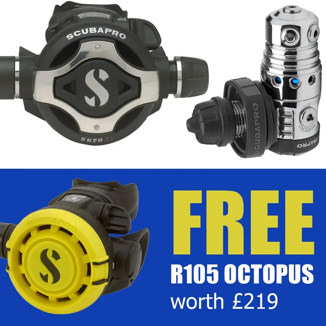 Scubapro MK25 EVO / S620Ti Regulator + FREE R105 Octopus