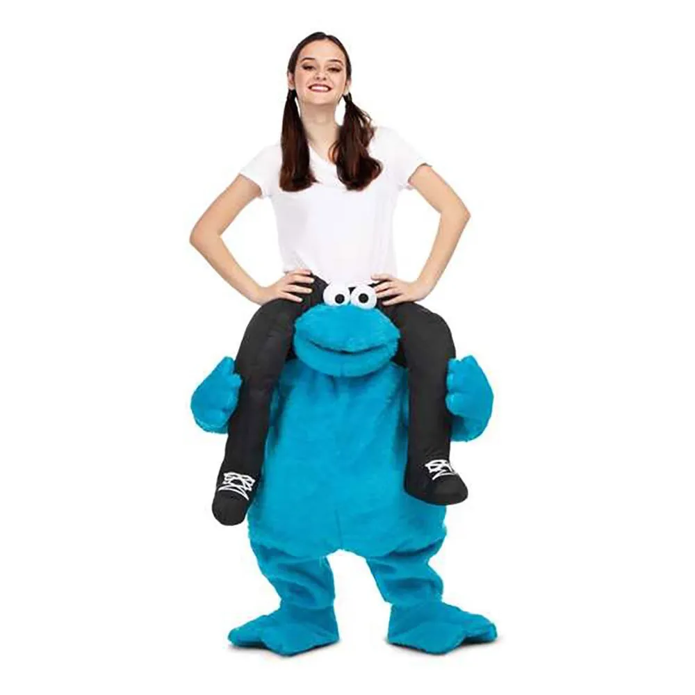 Mom Ride-On Cookie Monster costume