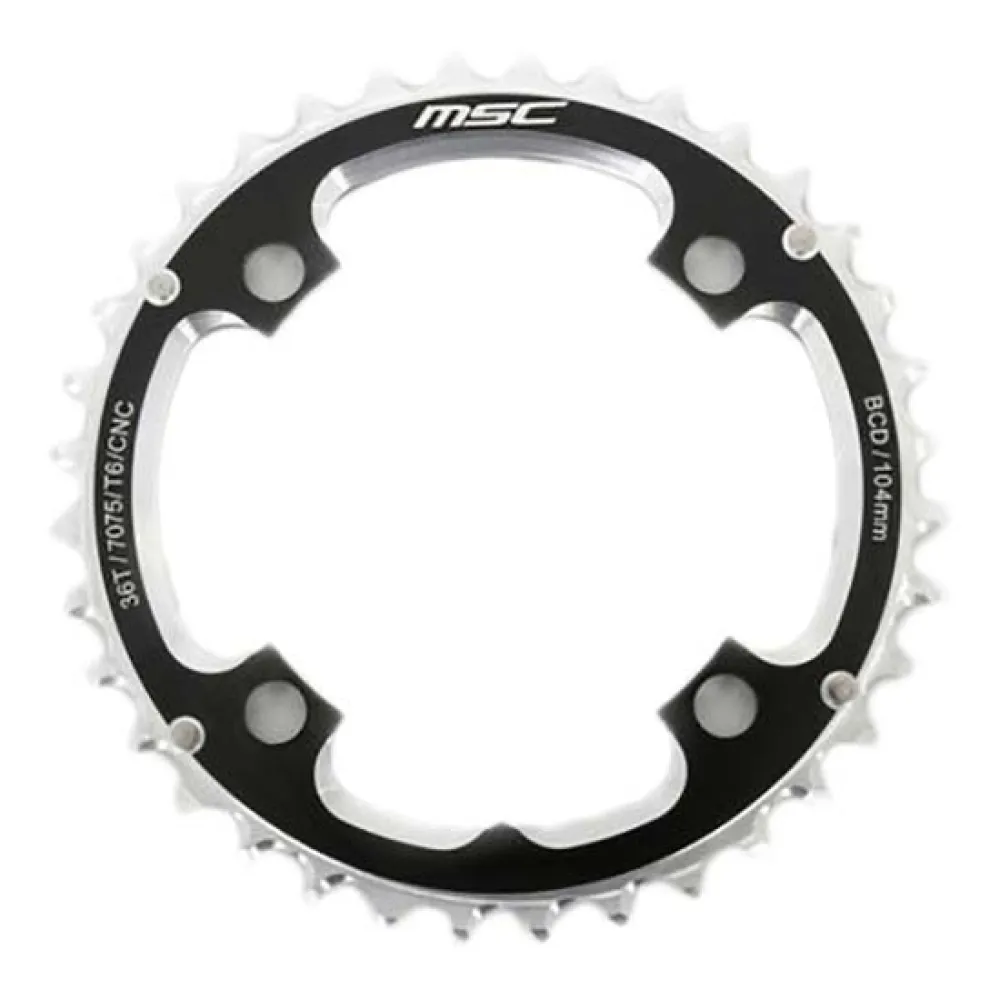 MSC CNC Alu7075 4 Arm 104 BCD PL36TB chainring