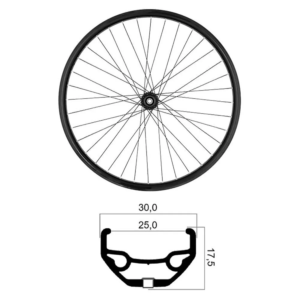 Mvtek 29´´ Disc Tubeless MTB rear wheel