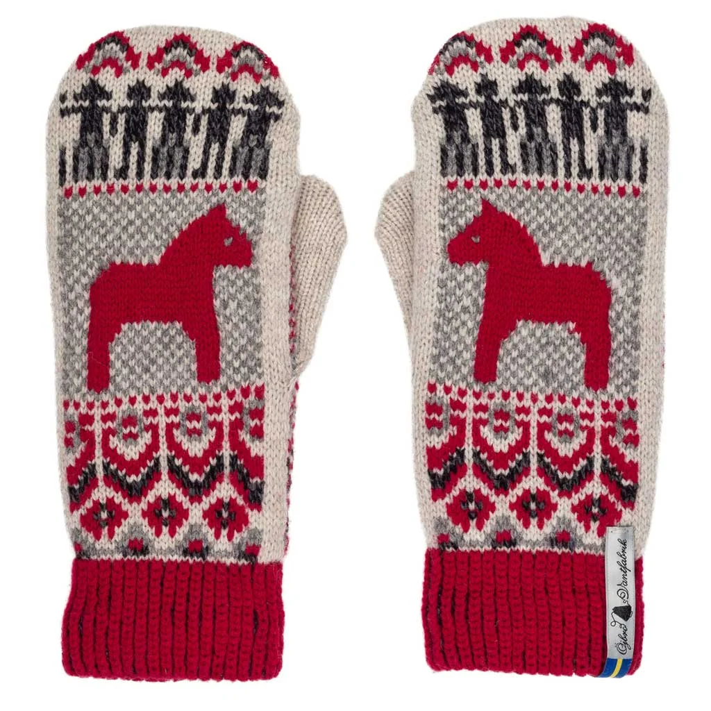 Dalarna Röd Mittens