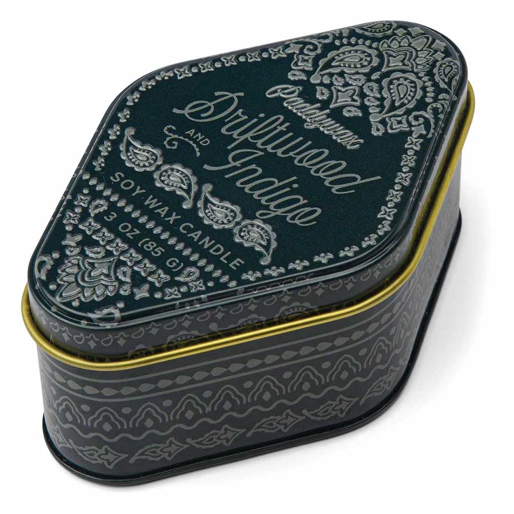 Station Printed Tin Candle | Driftwood & Indigo
