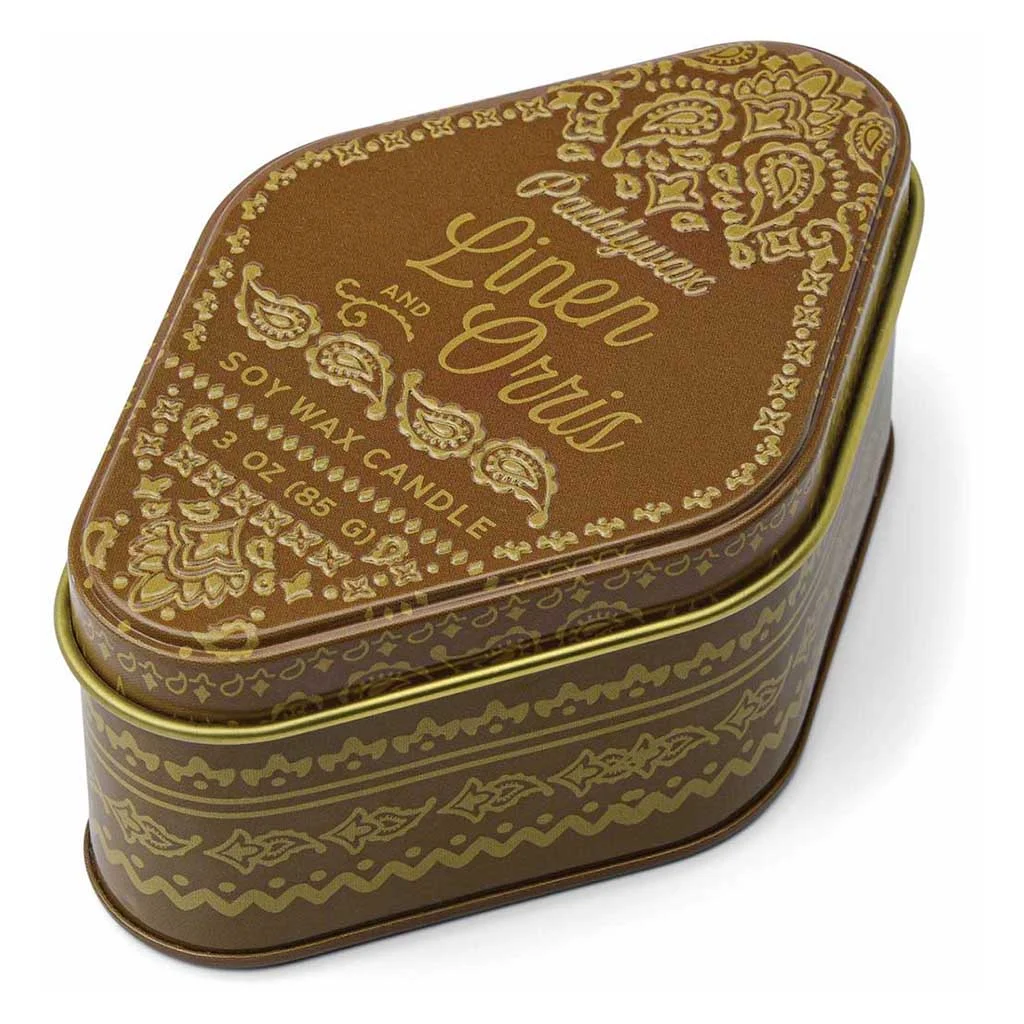 Station Printed Tin Candle | Linen & Orris