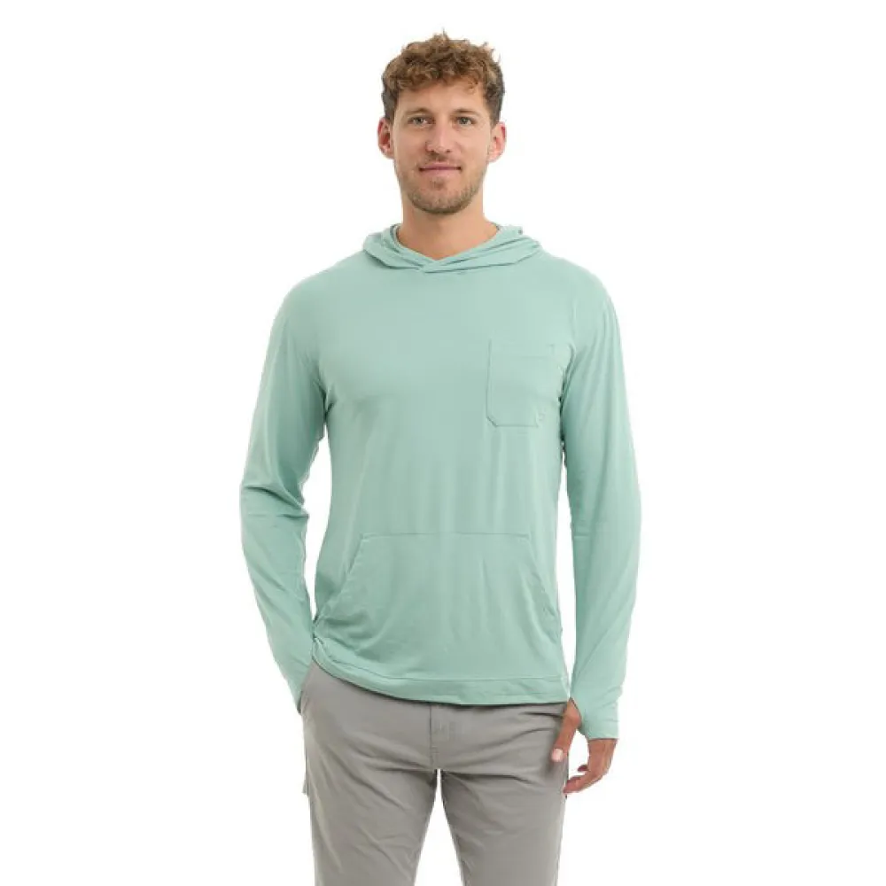 Pelagic Freespool Solid UV Hooded Long Sleeve T-Shirt