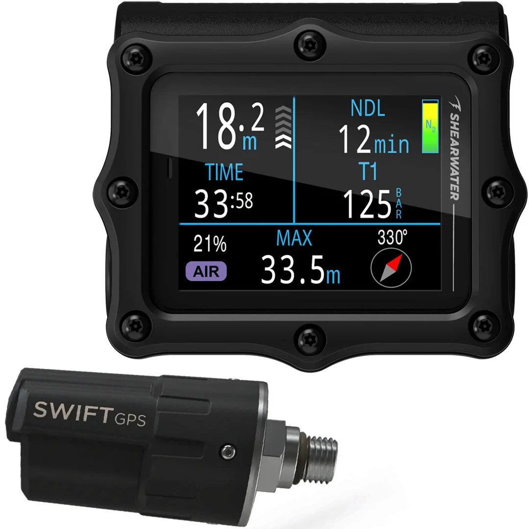 Shearwater Perdix 3 Black + Swift GPS Transmitter
