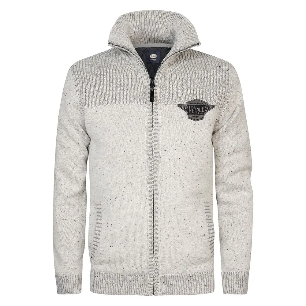 Petrol Industries M-3040-KWC283 full zip sweater