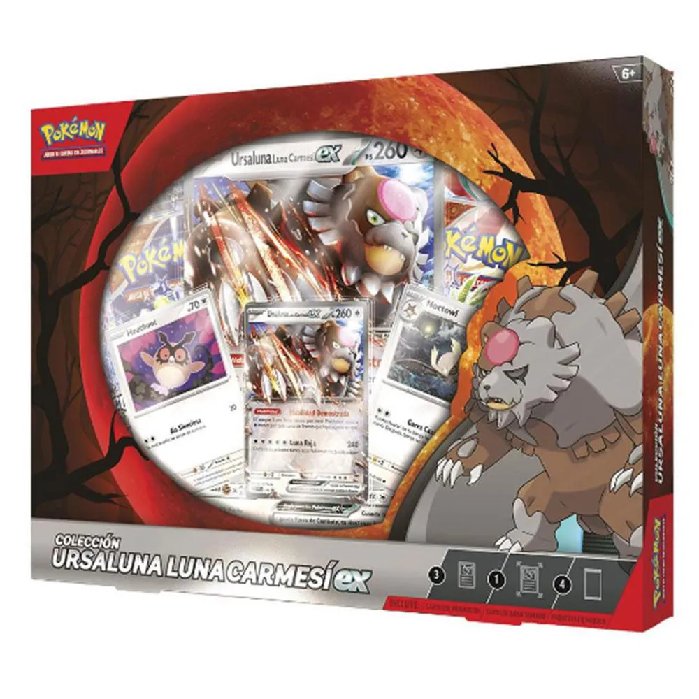 Pokemon Trading Card Game Bloodmoon Ursaluna EX Box Trading Card spanish