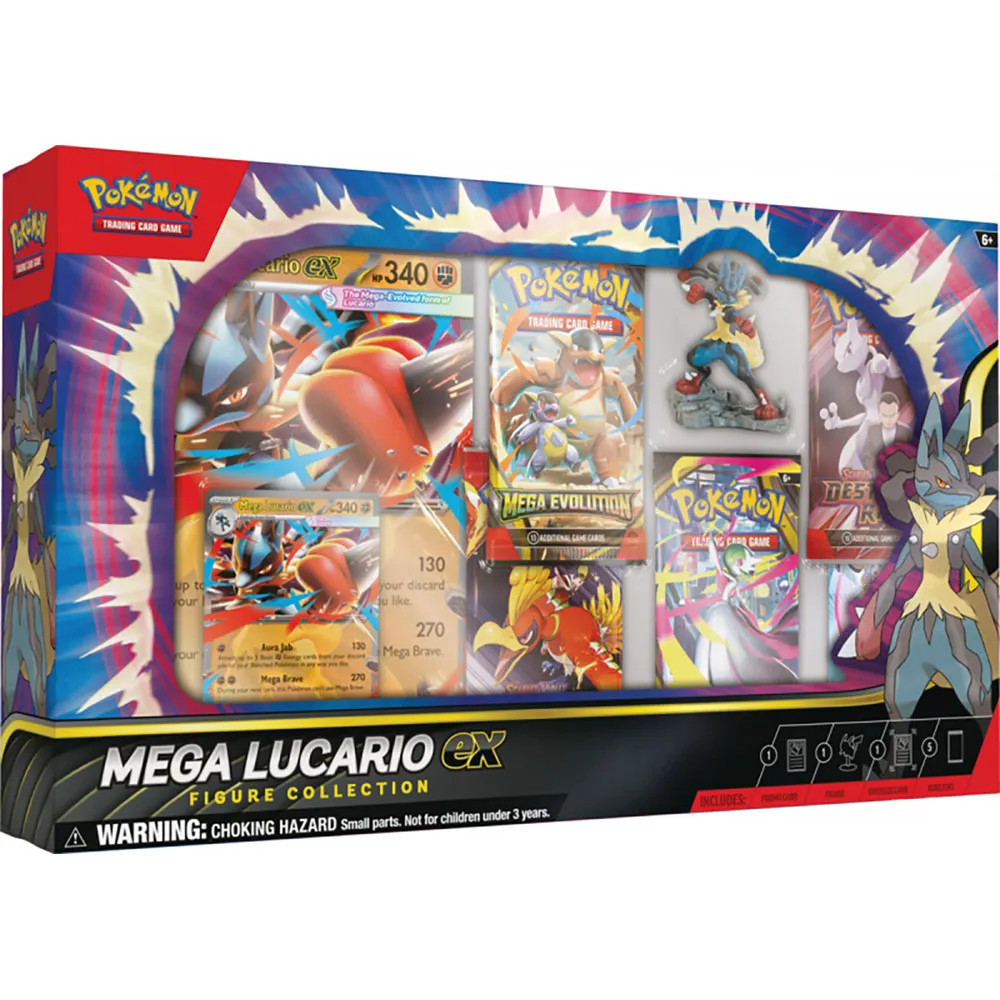 Pokemon Trading Card Game Mega Lucario ex Box Latin spanish