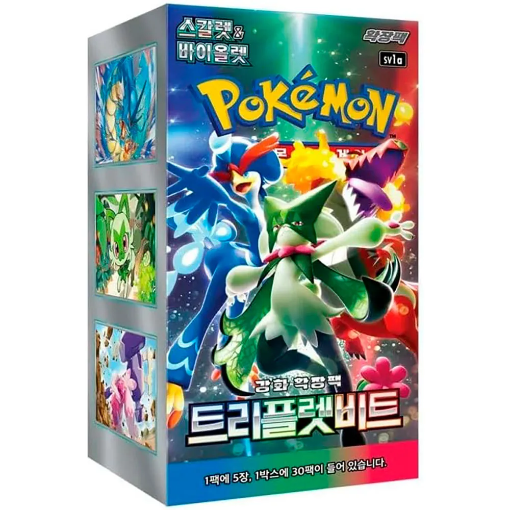 Pokemon Trading Card Game Triplet Beat-Booster Box Korean 30 Packs