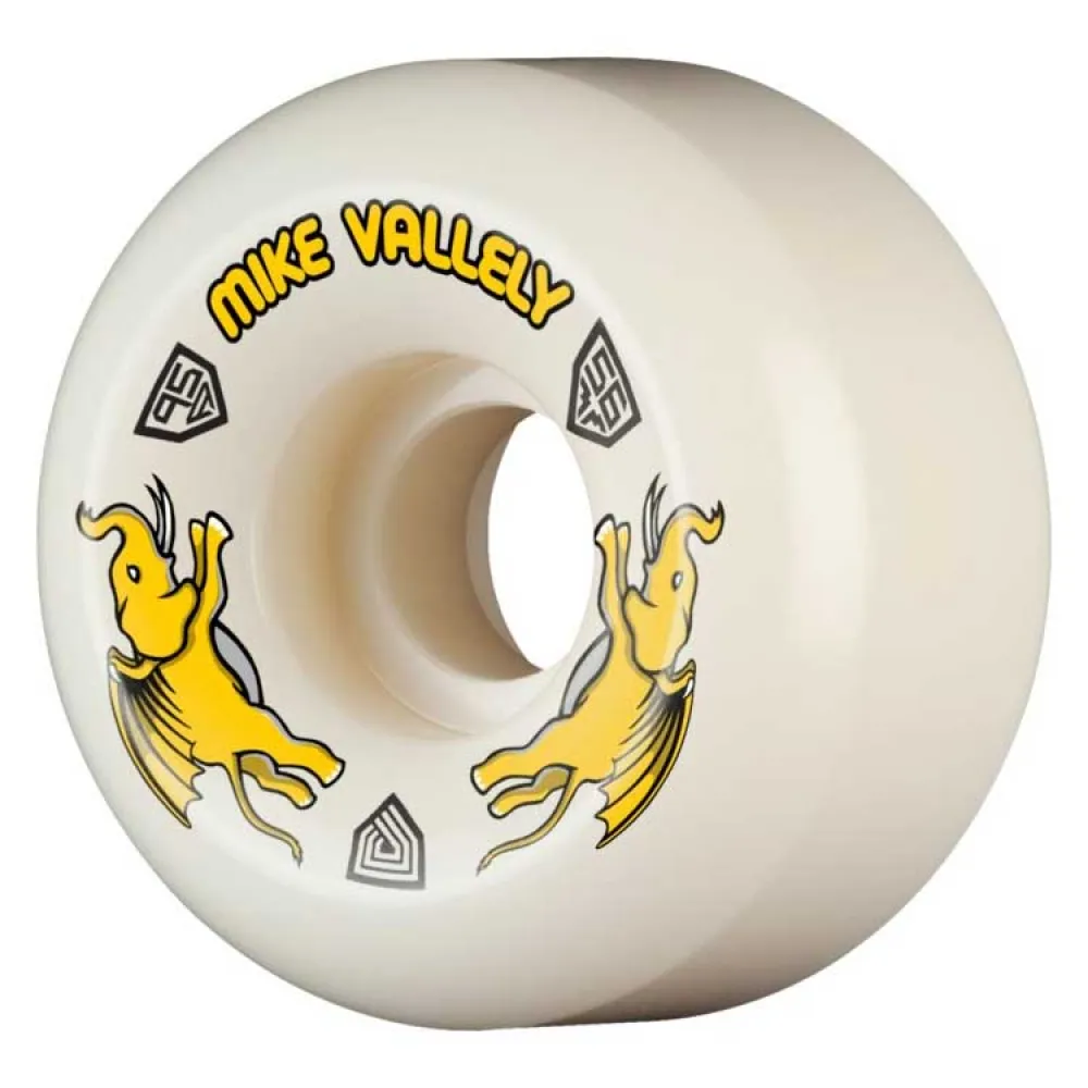 Powell Peralta Dragon formula yellow vallely v6 skateboard wheels 4 units