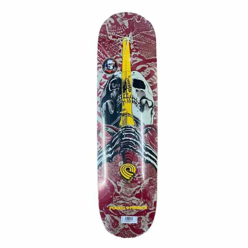 Powell Peralta Skull & sword birch khaki 7.5´´ x 28.65´´ skateboard deck