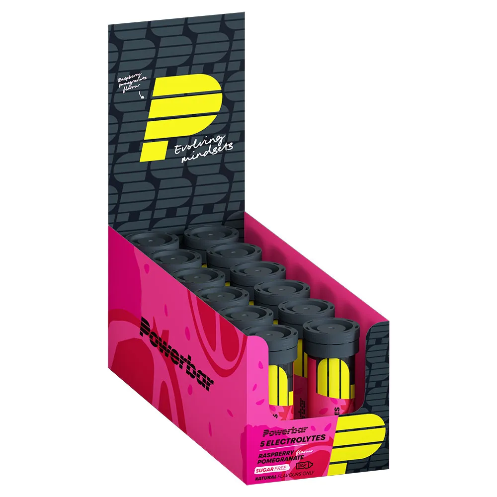 Powerbar 5 Electrolytes Tablets Box pomegranate&raspberry 40g 12 units