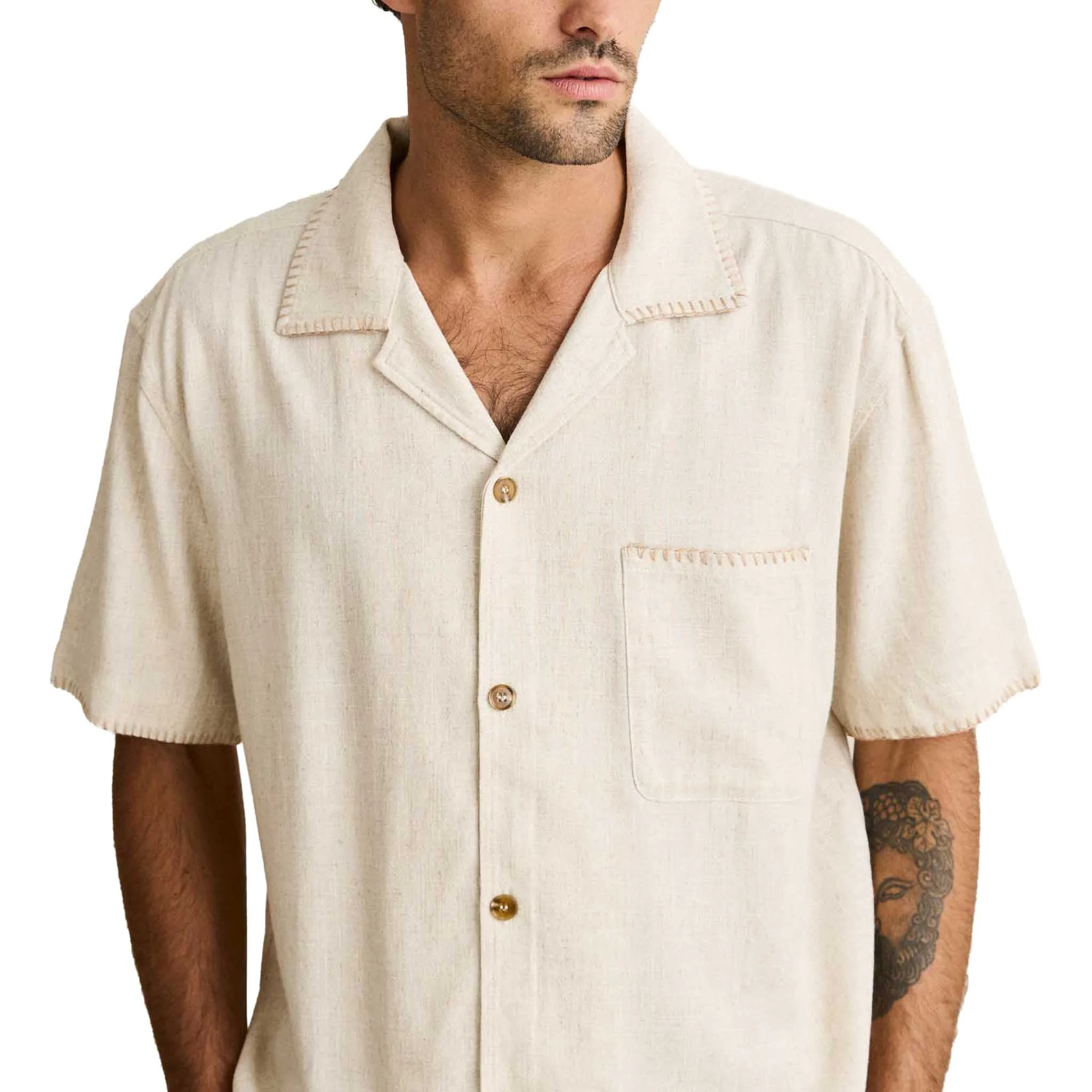 Relaxed Whip Stitch Shirt | Men's