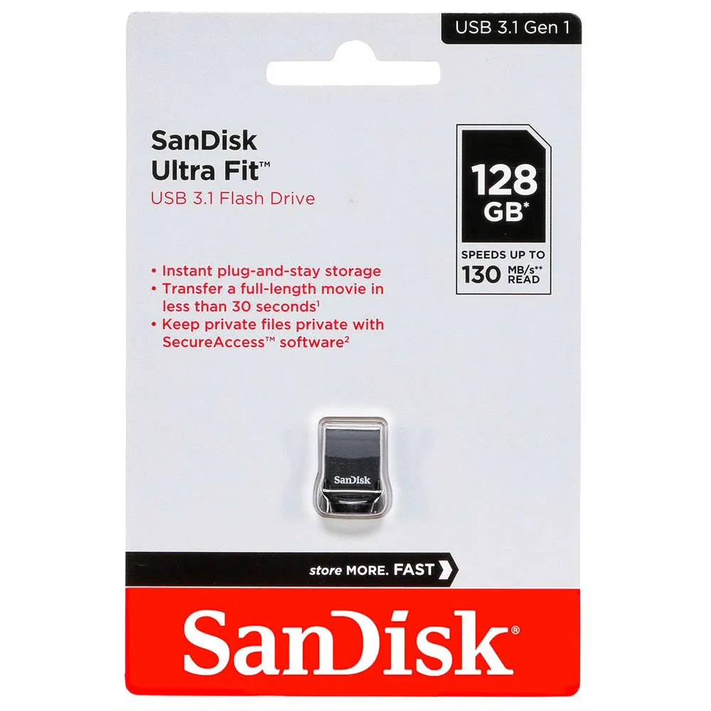 Sandisk Cruzer Ultra Fit 128GB USB 3.1 pendrive