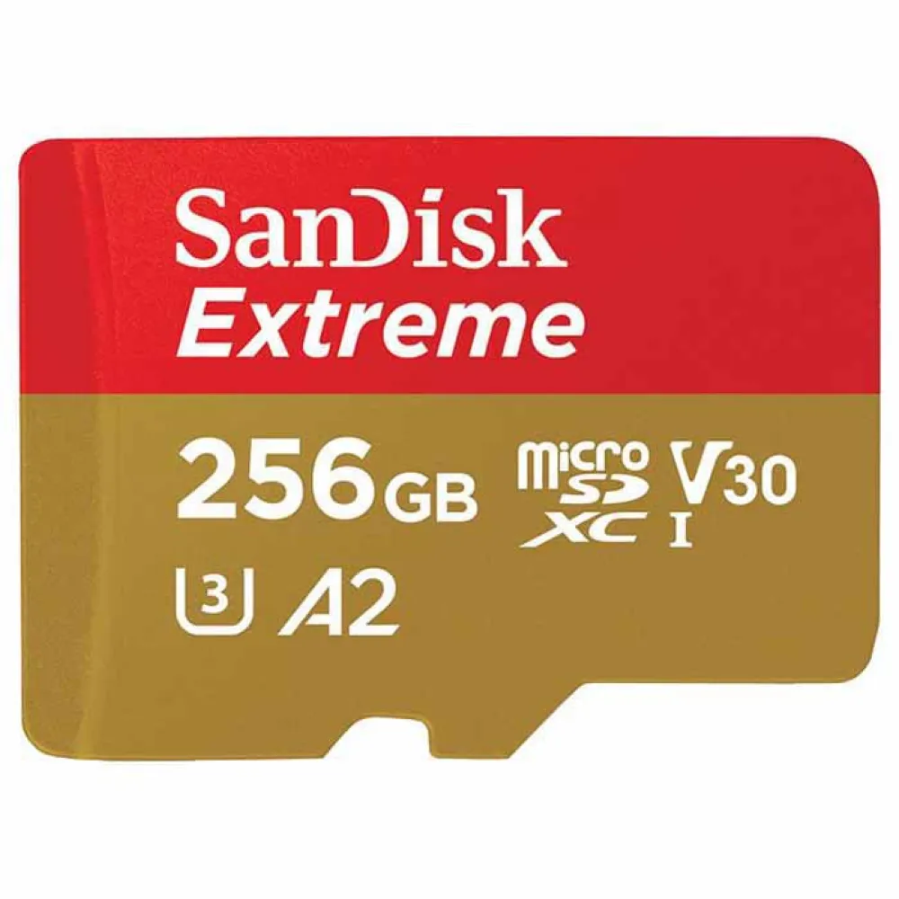 Sandisk Extreme 256GB MicroSDXC memory card