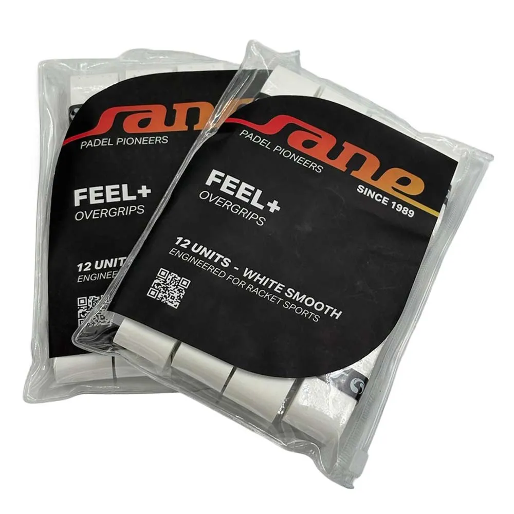 Sane Padel Feel+ smooth Padel Overgrip 12 units