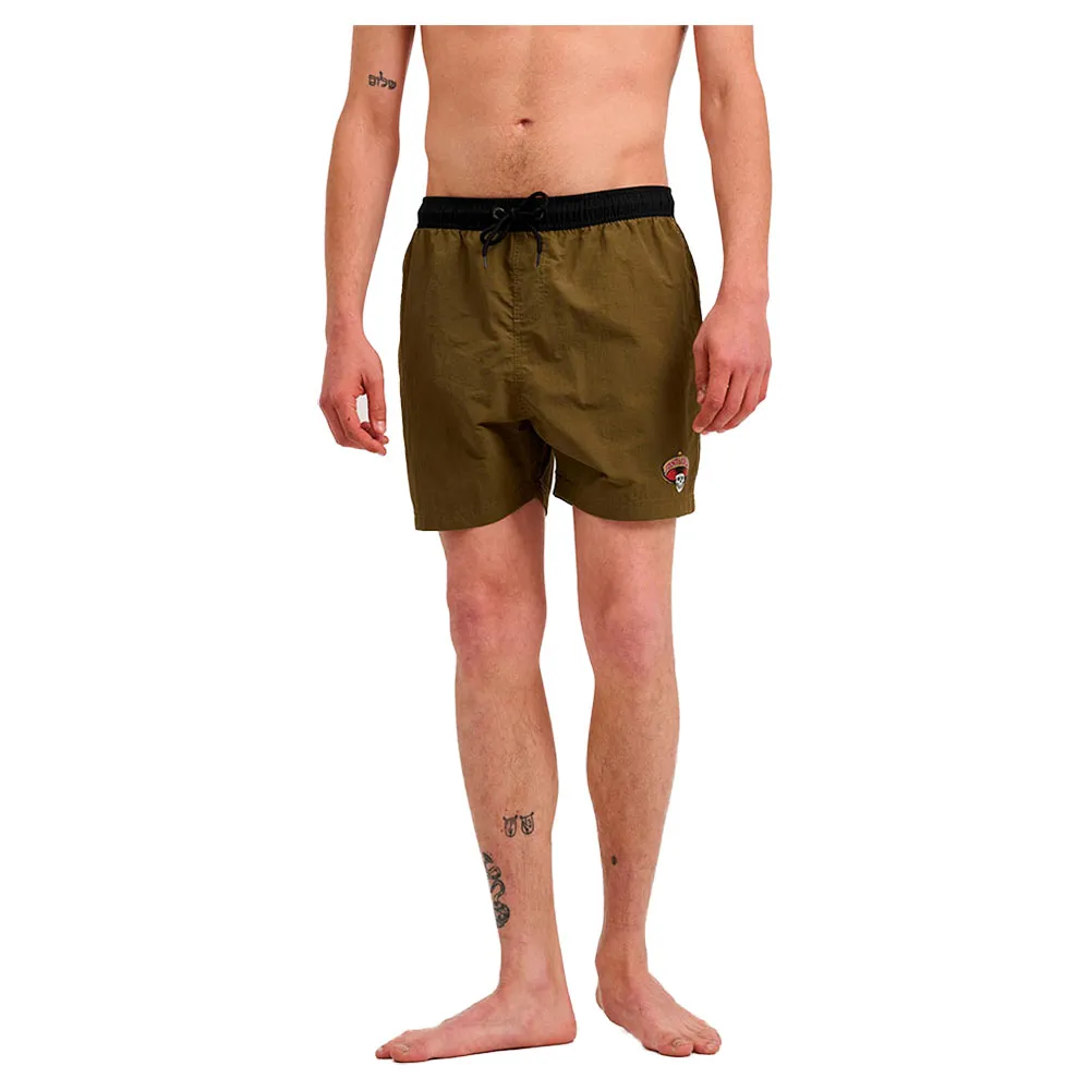 Santa Cruz Guzman skull swimming shorts
