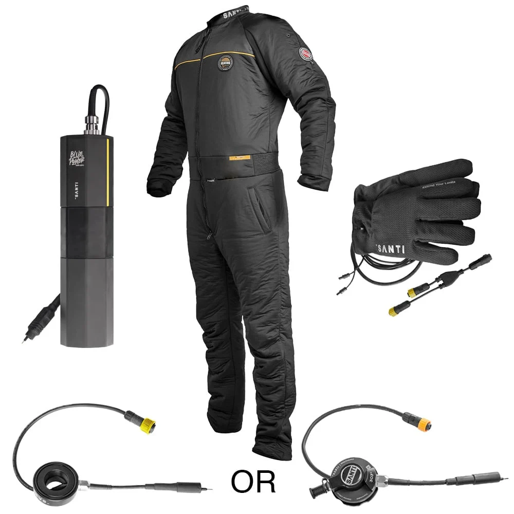 Santi Deluxe Heated Flex Undersuit and Gloves Set