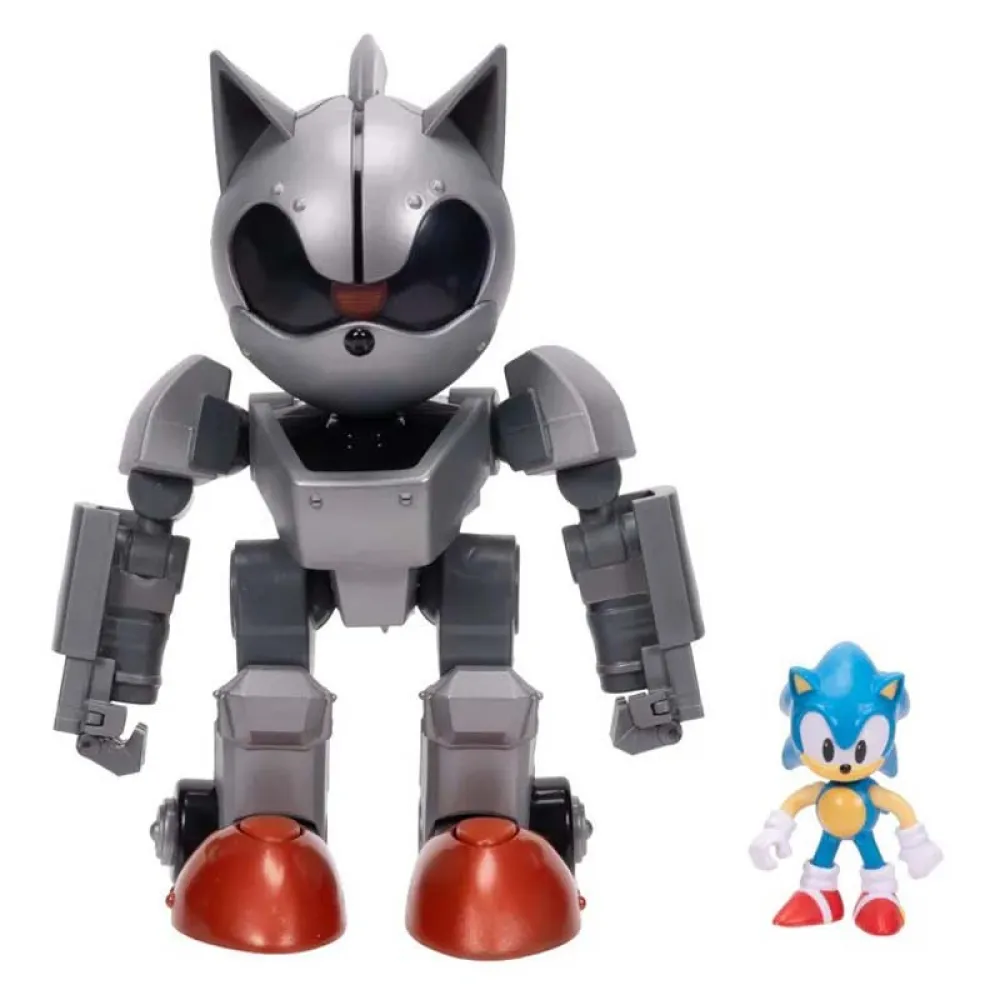 Sega Mecha Sonic Figure+Sonic Figure 6 cm
