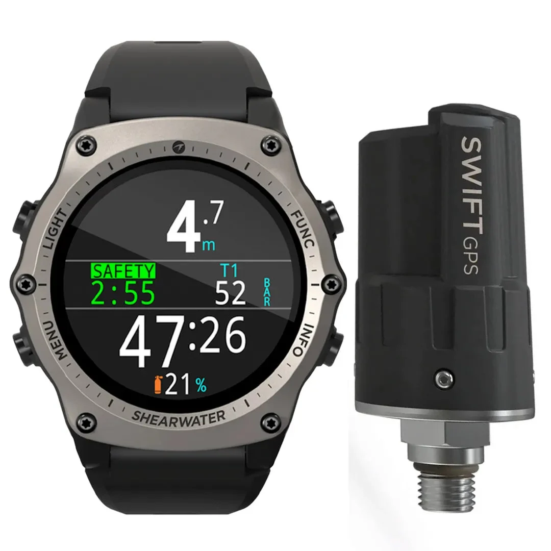 Shearwater Teric with Swift GPS Transmitter - Silver