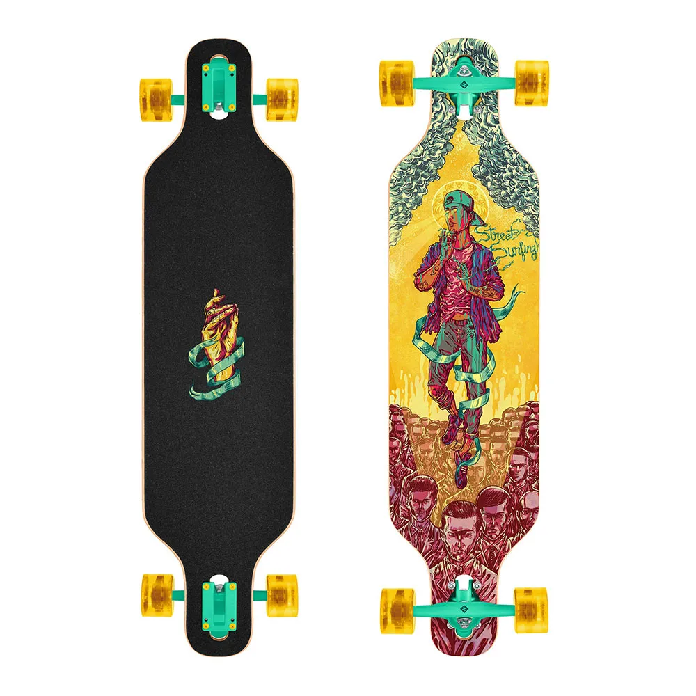 Street Surfing Curve drop through freeride 39´´ true colors Longboard