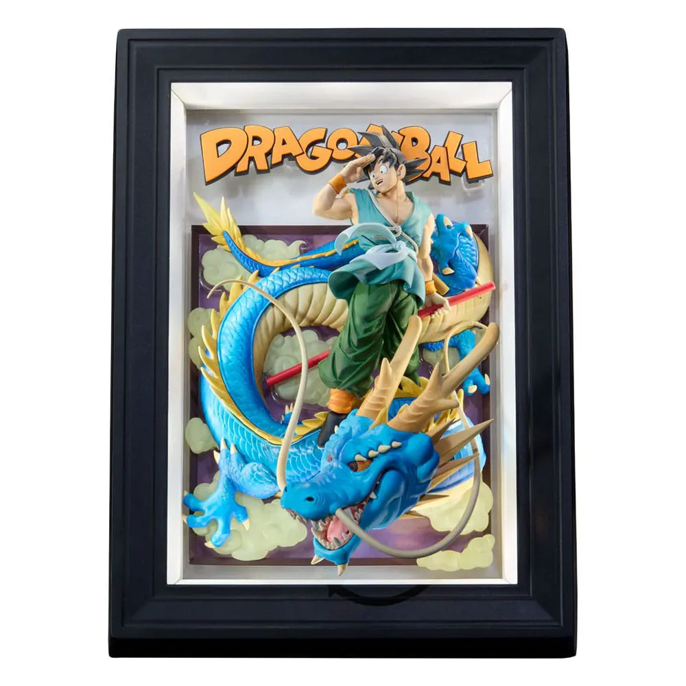 Tamashii Nations Dragon Ball Z Goku Tamashii Art 3D Relief Picture Son & Dragon Decoration 27 cm