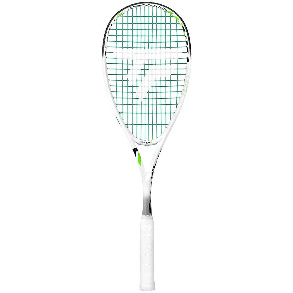 Tecnifibre Slash 120 power strung 305 green squash racket
