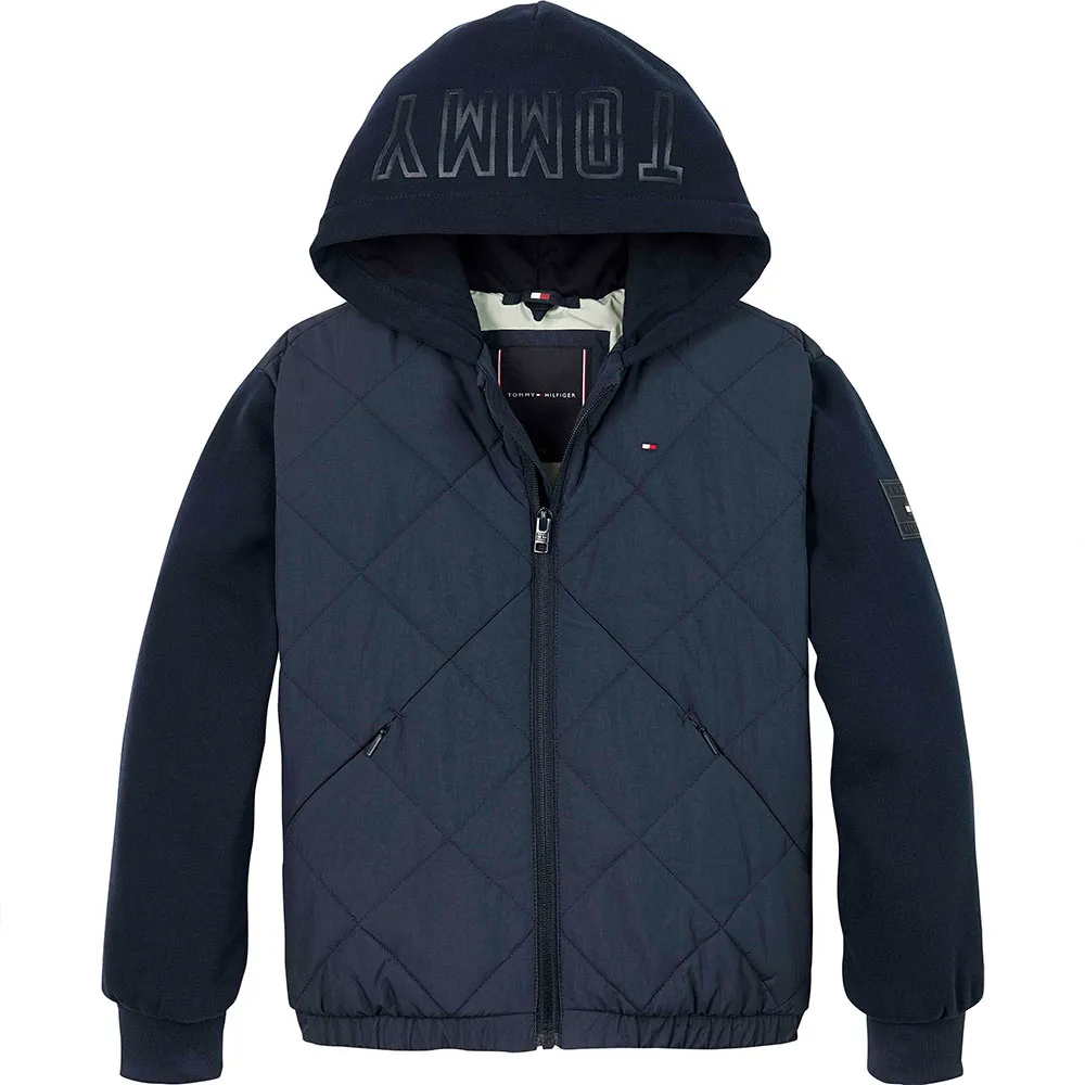 Tommy Hilfiger Mix Media bomber jacket
