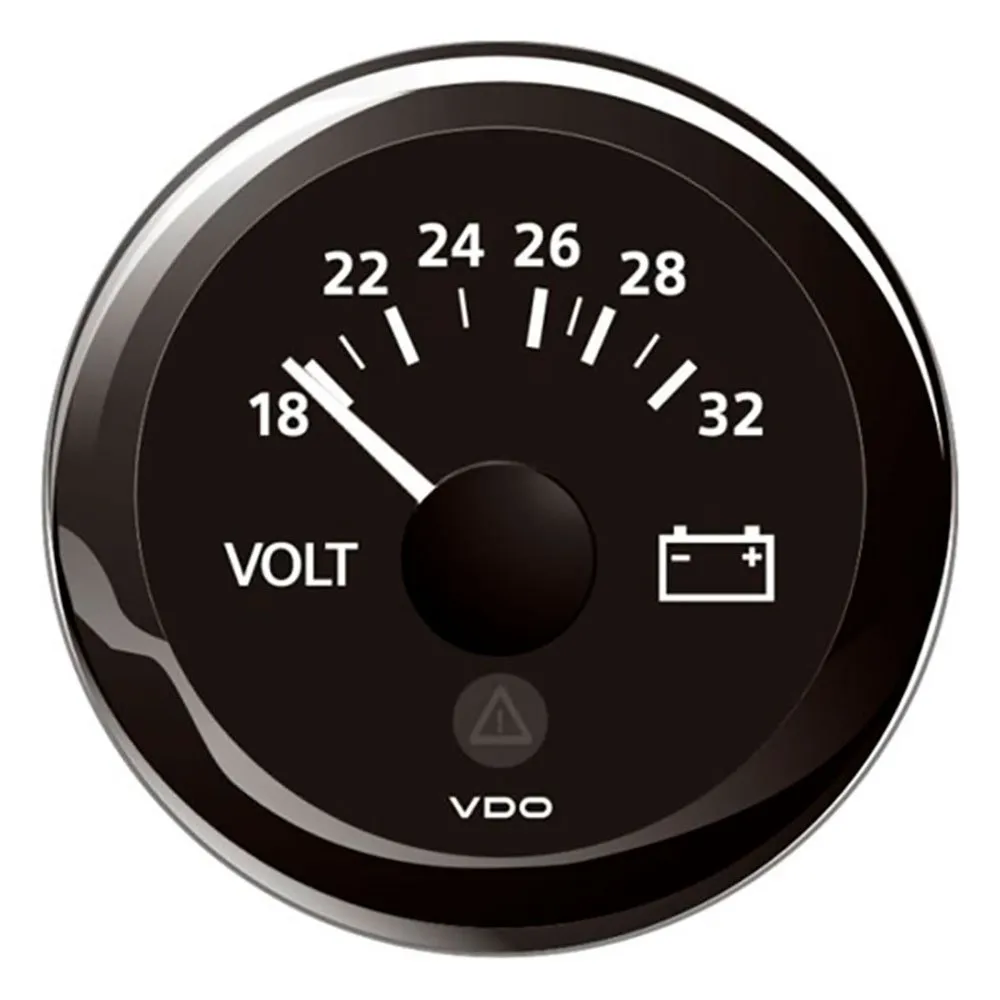 VDO View Line Round Voltmeter 18-32V