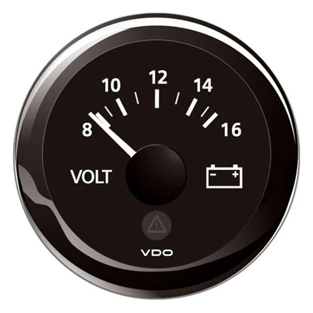 VDO View Line Round Voltmeter 8-16V