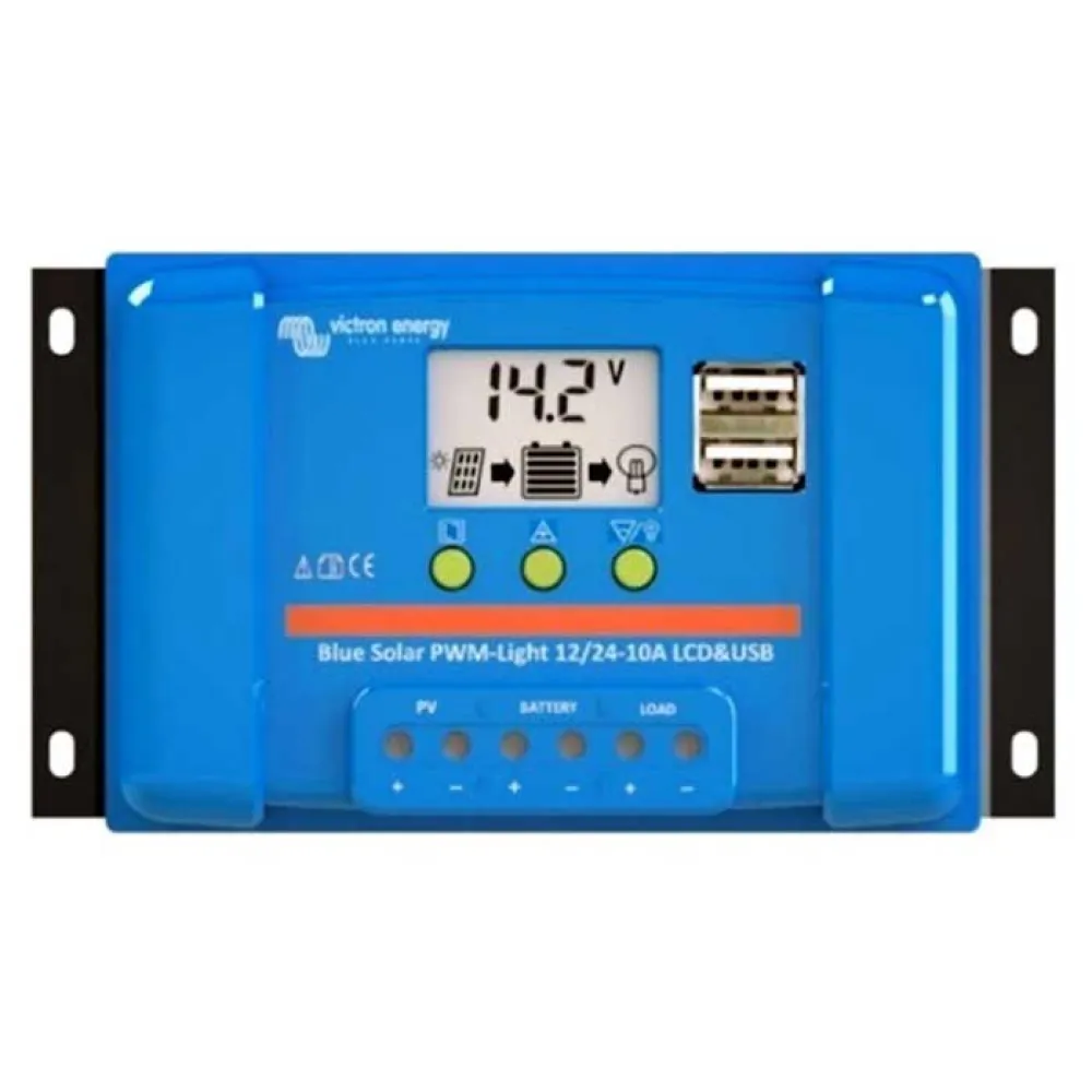 Victron Energy Blue Solar Pwm-Lcd&Usb 12/24V-Regulator 10A