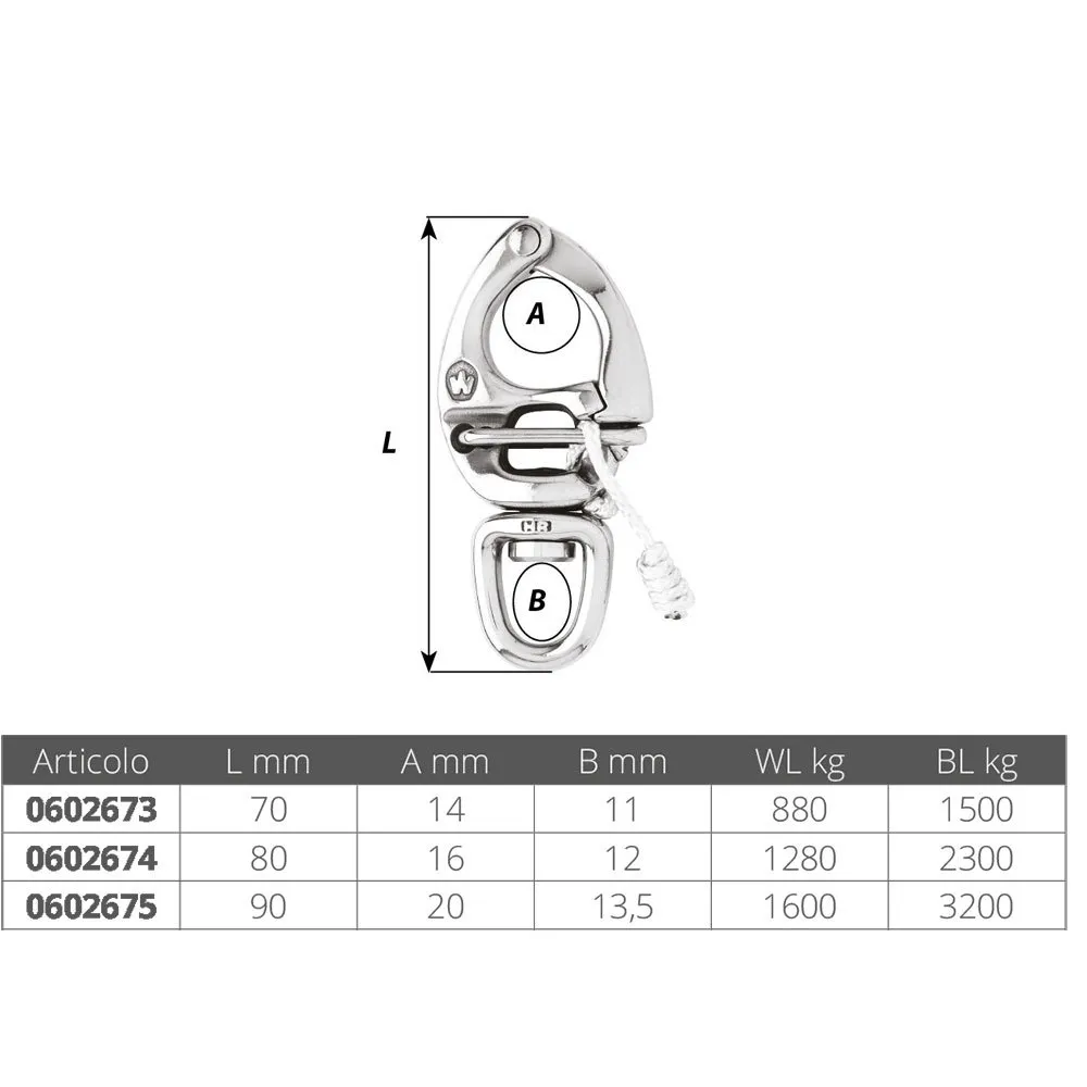 Wichard Spinnaker Swivel Carabiner